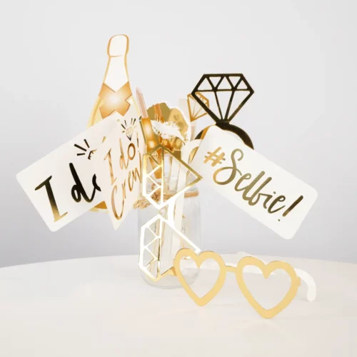 White wedding rekvisitter